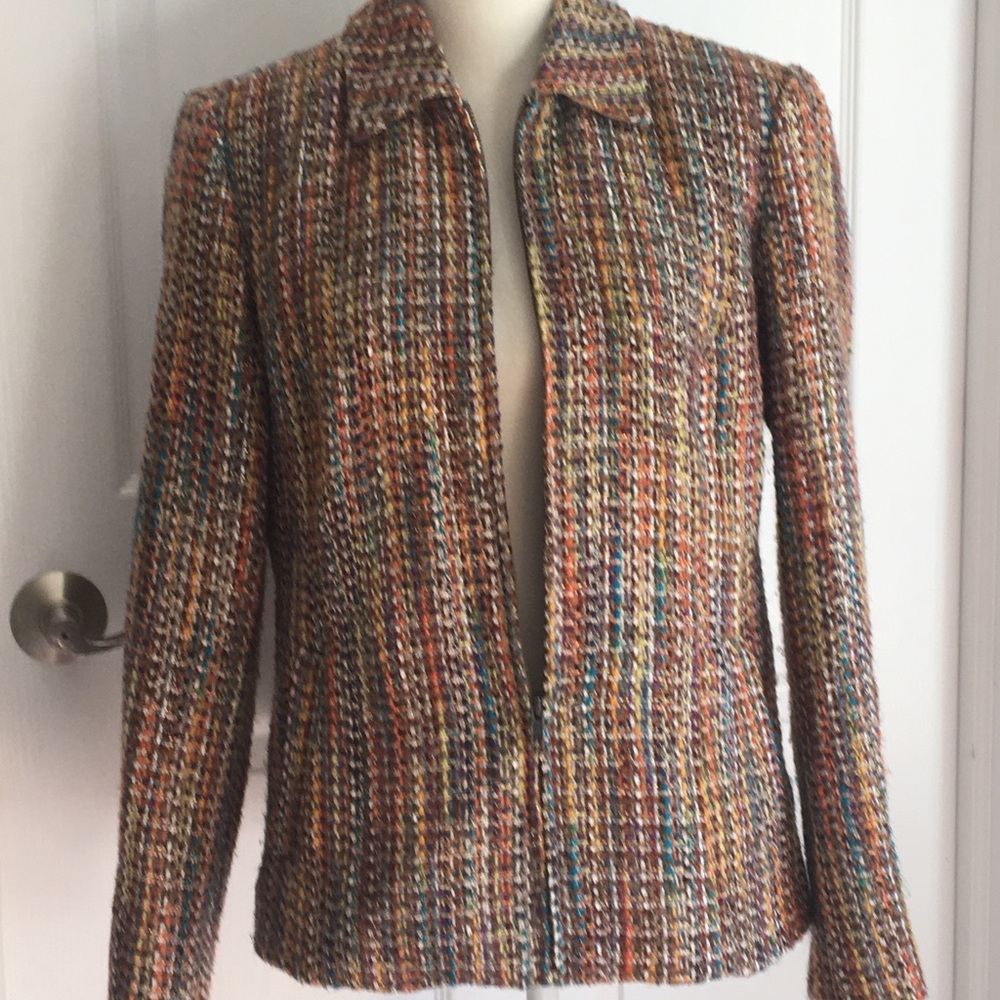 Cold Water Creek tweed jacket size 8